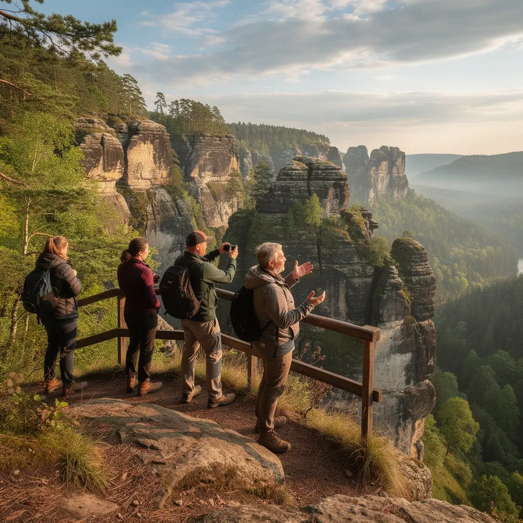 Cyklisté projíždějící podél řeky Vltavy s výhledem na zámek v Českých Budějovicích